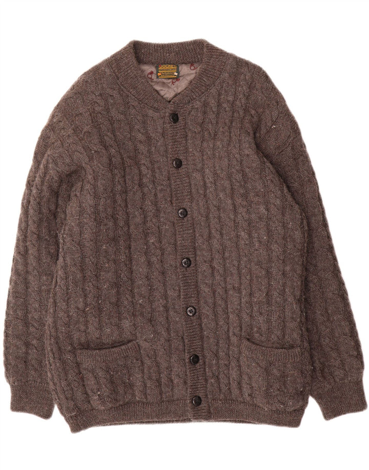 Jockey Mens Knit Bomber Jacket IT 54 2XL Γκρι Μαλλί