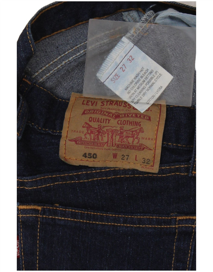 LEVI'S Γυναικείο Τζιν 450 Flared W27 L32 Navy Blue Cotton