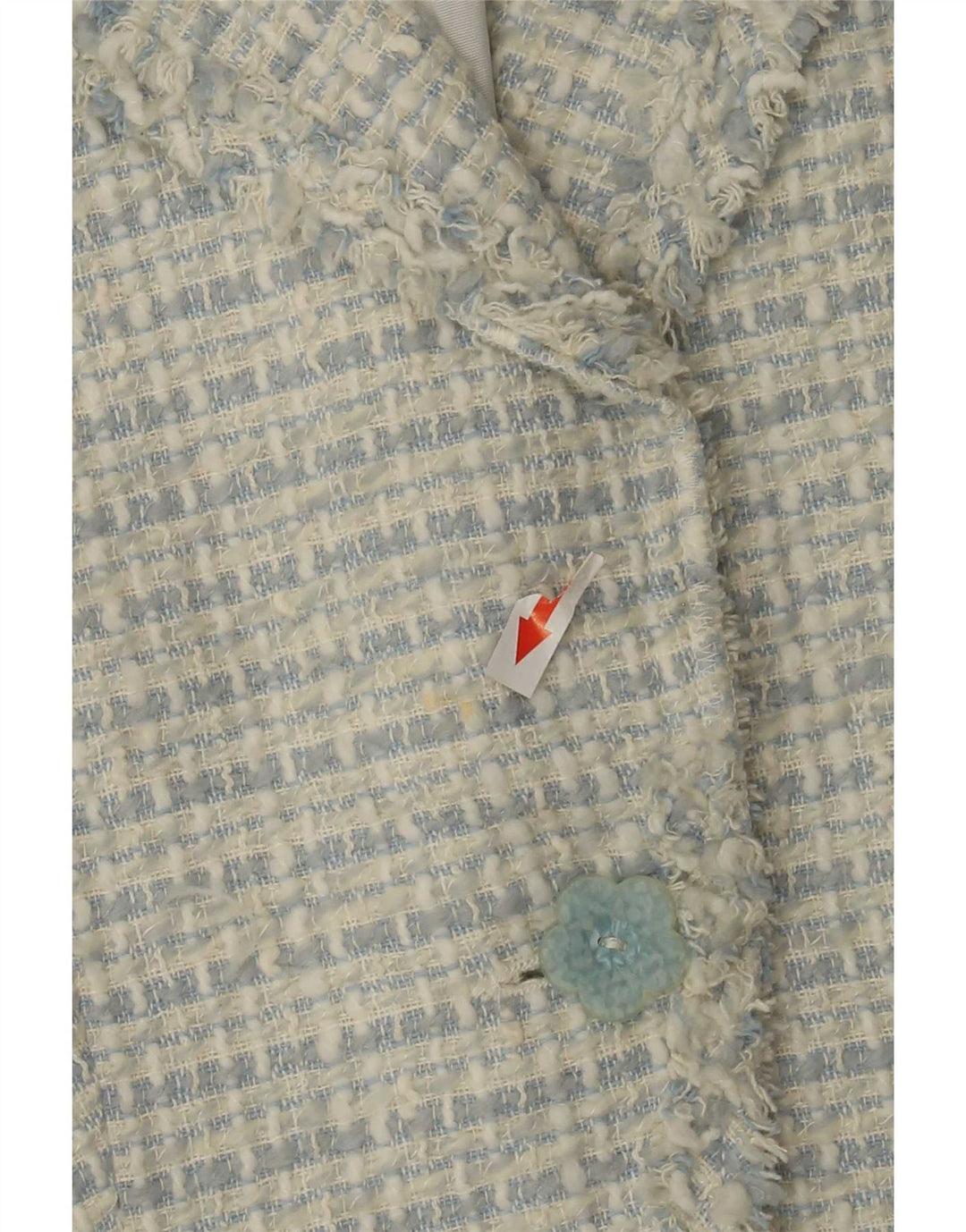 Zara Γυναικείο τζάκετ μπλέιζερ με 1 κουμπί EU 36 XS Ακρυλικό με μπλε φλύκταινες