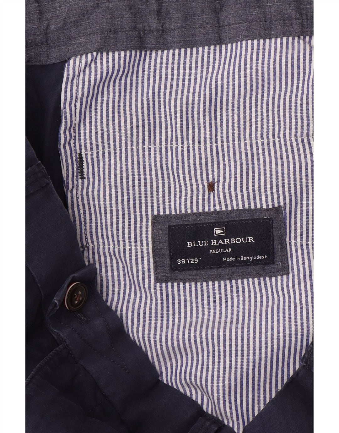 MARKS & SPENCER Ανδρικό Μπλε κοστούμι παντελόνι Harbour W38 L29 Navy Blue