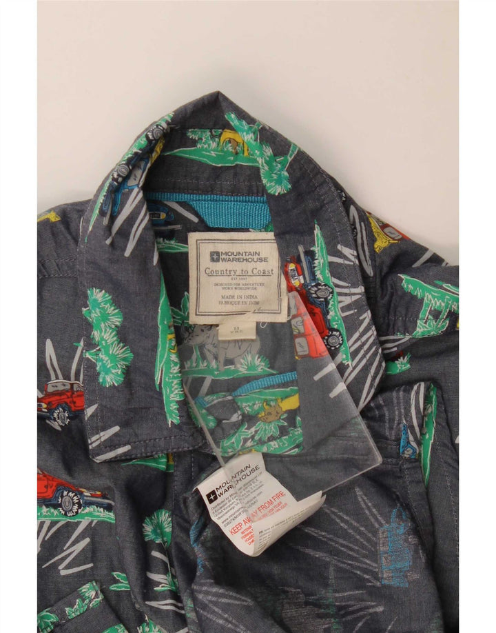 Mountain Warehouse Boys Abstract Pattern πουκάμισο 12-13 ετών Navy Blue