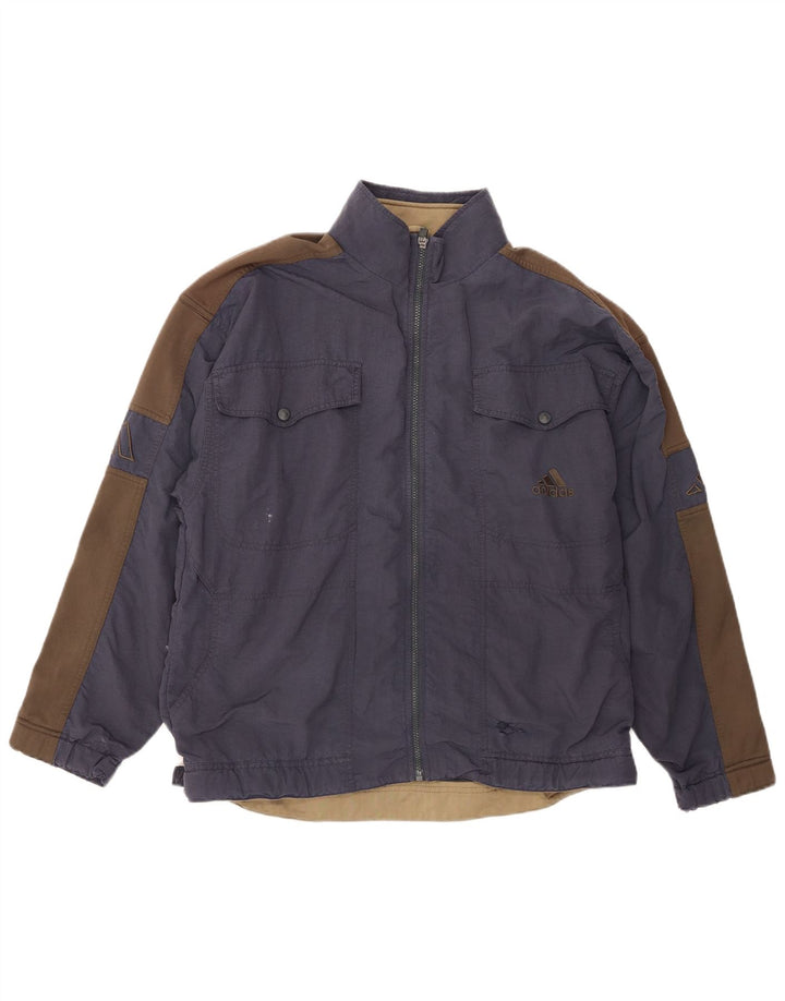 Ανδρικό μπουφάν Adidas Bomber UK 40/42 Medium Navy Blue Colorblock Πολυεστέρας