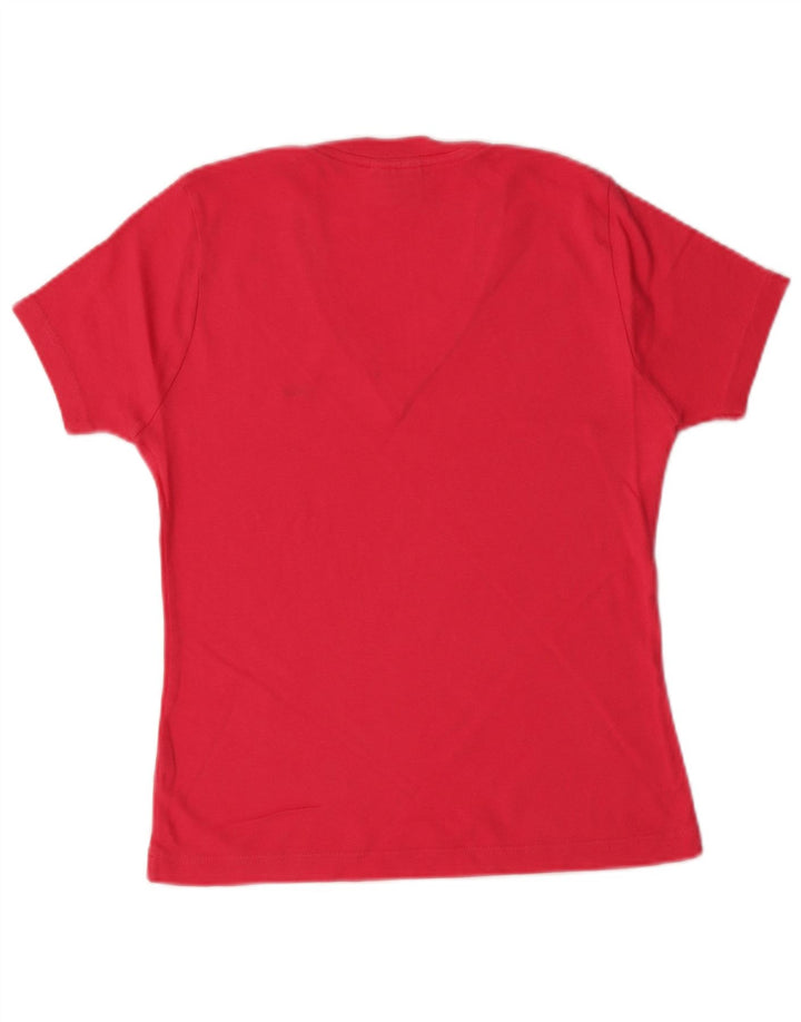 Γυναικείο T-Shirt LACOSTE Top Size 42 Μεγάλο Ροζ Βαμβακερό