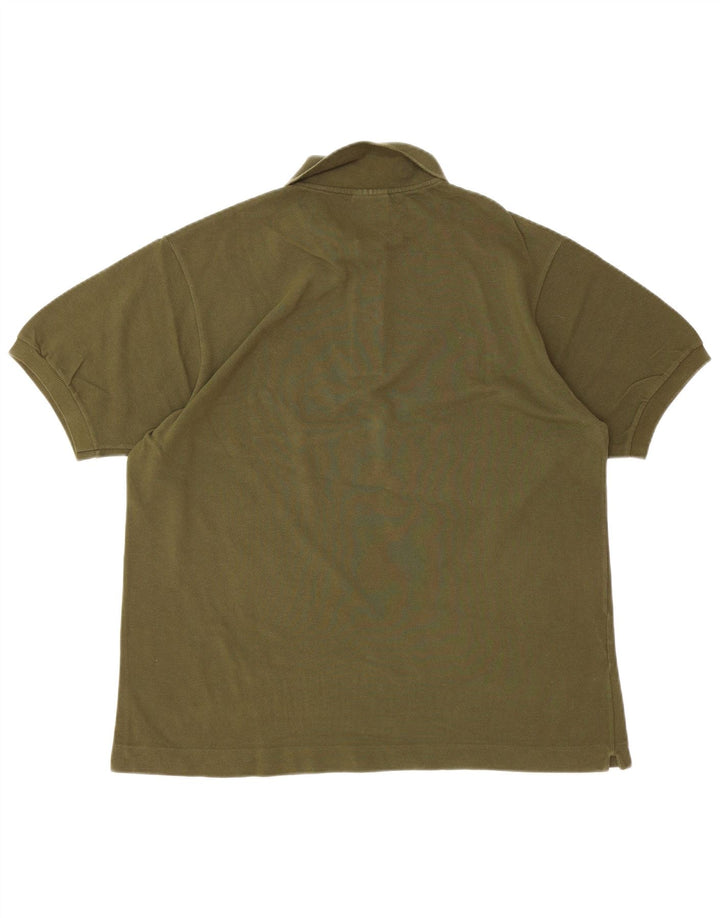 Ανδρικό μπλουζάκι πόλο LACOSTE Νούμερο 5 Μεγάλο Χακί Βαμβάκι