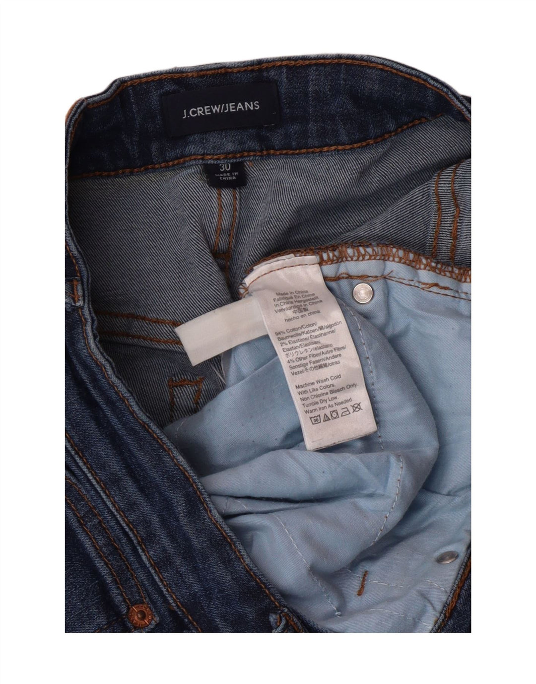 J. CREW Γυναικεία Bootcut Jeans W30 L26 Blue Cotton