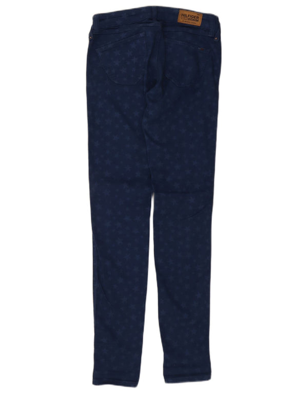 Γυναικείο Skinny τζιν με αφηρημένο σχέδιο Tommy Hilfiger W26 L32 Navy Blue