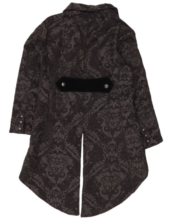 Vintage γυναικείο φράκο Blazer Jacket UK 20 2XL Black Paisley