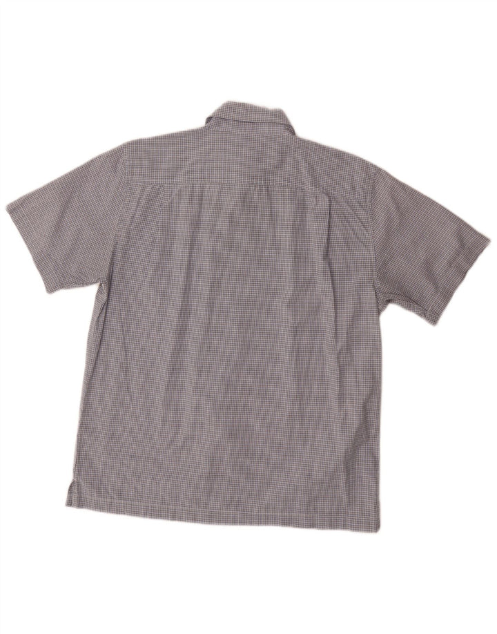 Ανδρικό κοντομάνικο πουκάμισο DOCKERS, μεσαίο μπλε βαμβακερό