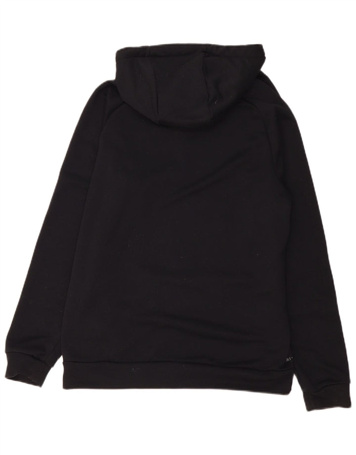 Nike Mens Dri Fit Graphic Hoodie Jumper Μεσαίο μαύρο πολυεστέρα
