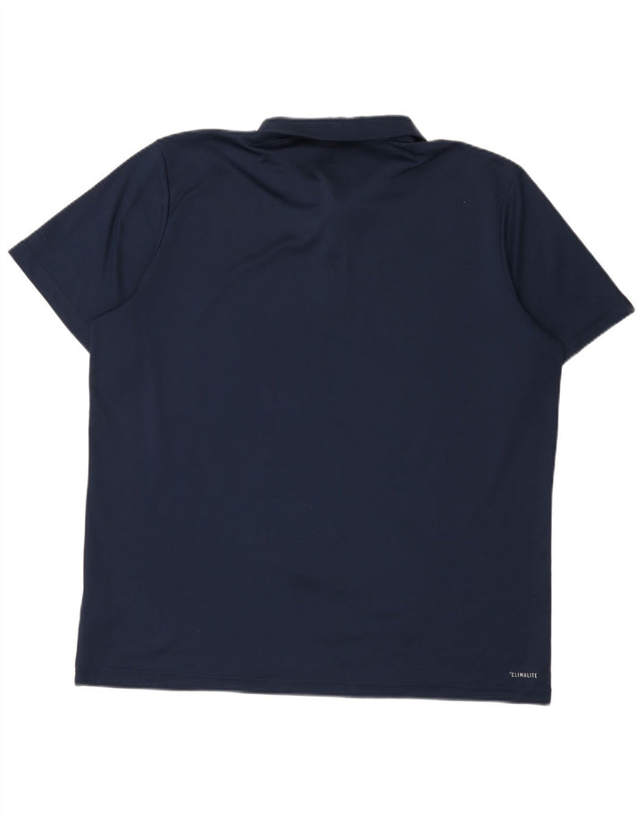 Ανδρικό πουκάμισο Adidas Climalite Polo XL Navy Blue Polyester