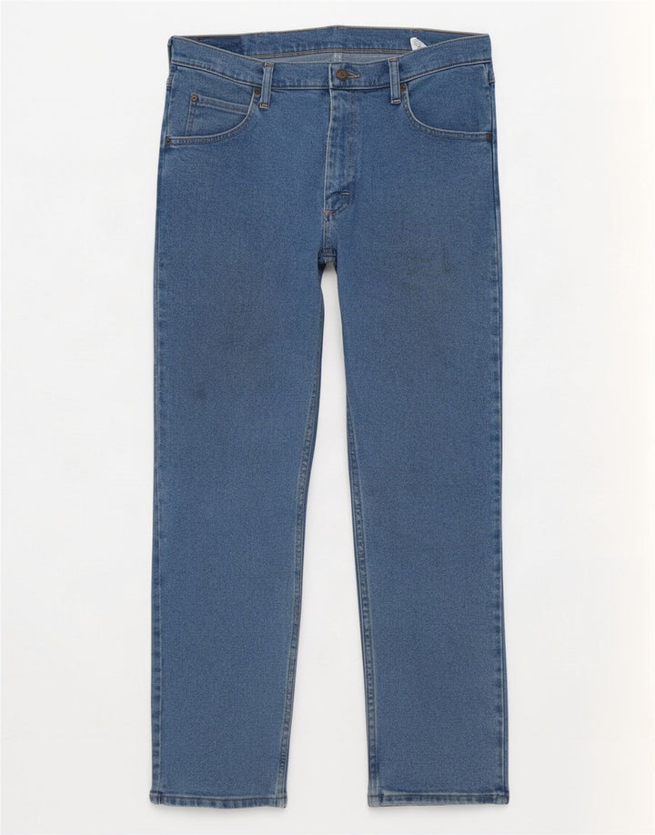 Ανδρικό τζιν Wrangler ίσιο W34 L30 Μπλε βαμβακερό