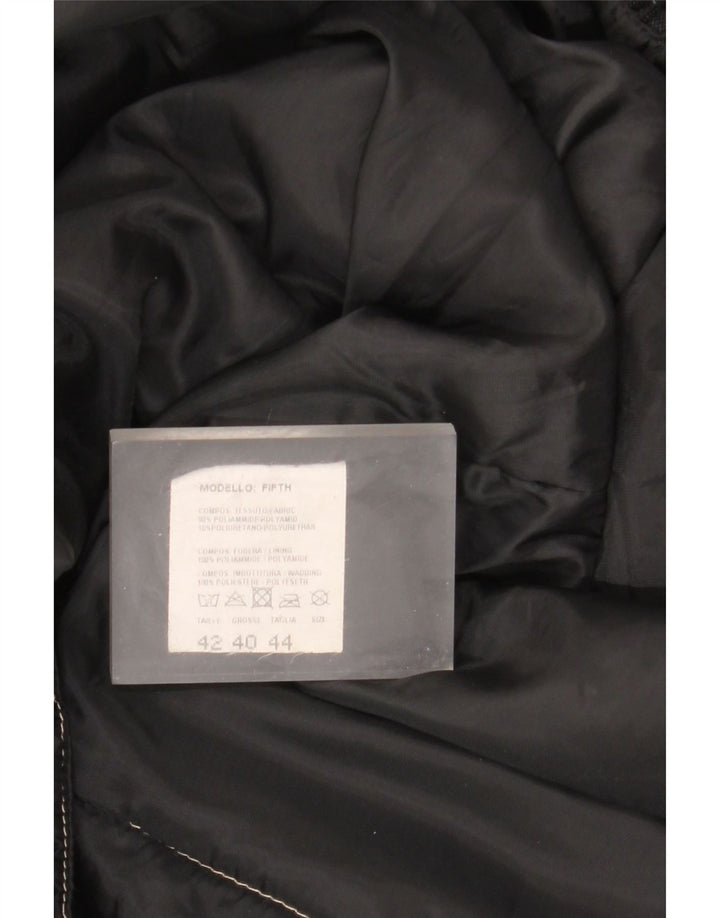 Vintage Γυναικείο Oversized Windbreaker Jacket IT 44 Medium Black Polyamide