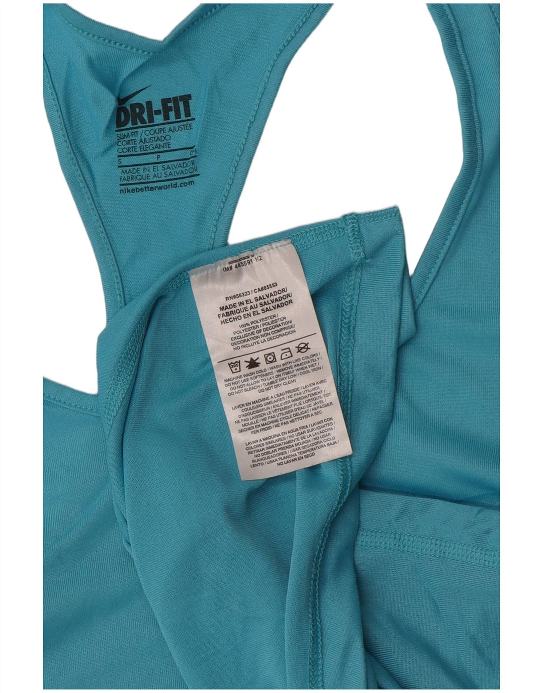 Γυναικείο γιλέκο NIKE Dri Fit Slim Fit Top UK 8 Small Blue Polyester