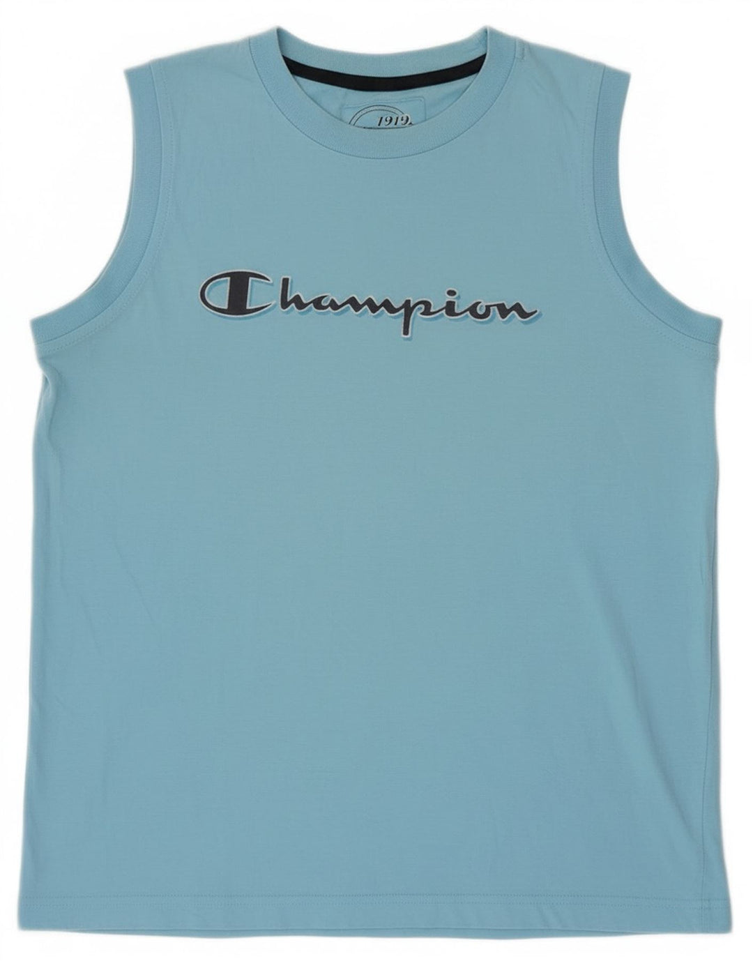 Champion Boys Graphic Vest Top 13-14 Years XL Blue Cotton