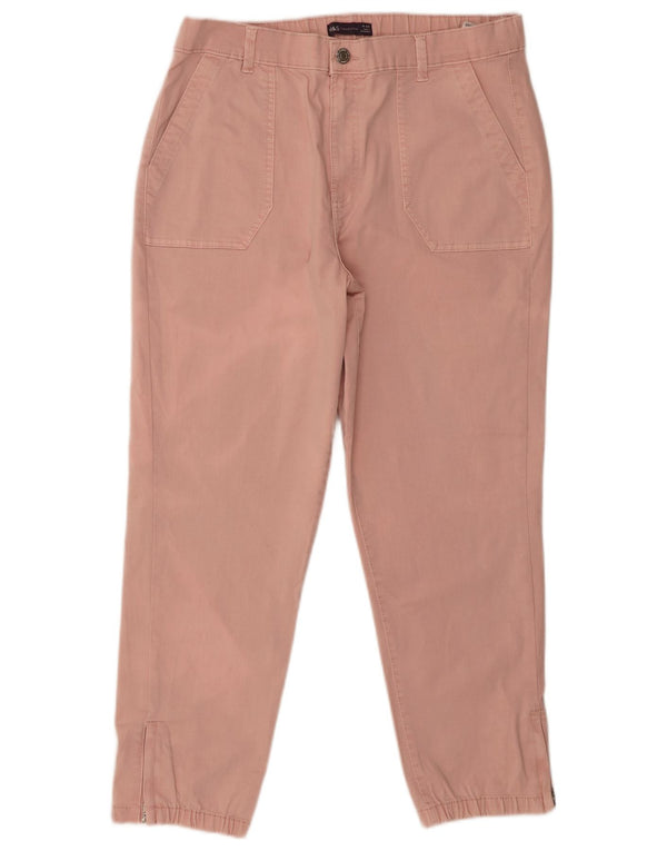 Marks & Spencer Γυναικεία Jogger Παντελόνια Chino UK 16 Large W36 L26 Pink
