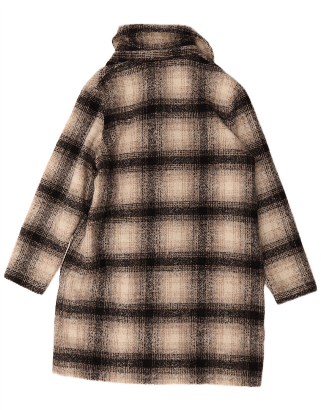 Marks & Spencer Γυναικείο παλτό με διπλό στήθος UK 16 Large Beige Check