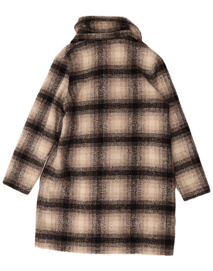 Marks & Spencer Γυναικείο παλτό με διπλό στήθος UK 16 Large Beige Check