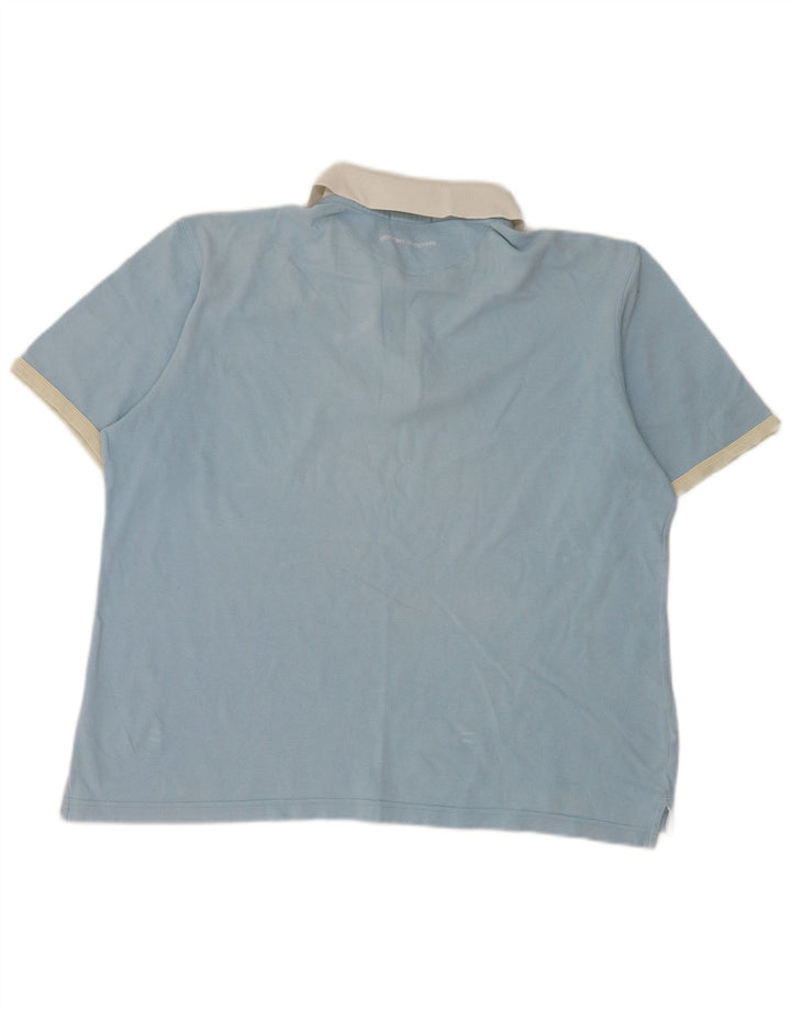 Sergio Tacchini Ανδρικό μπλουζάκι πόλο IT 48, μεσαίο μπλε χρώμα, βαμβακερό