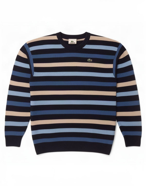 Lacoste Boys Crew Neck Jumper πουλόβερ 11-12 ετών πολύχρωμο ριγέ