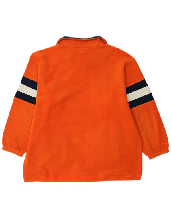 Champion Boys Graphic Fleece Jumper 13-14 Years XL Orange Colourblock