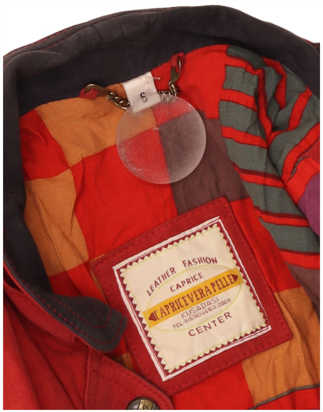 Vintage Γυναικείο Suede Oversized Πανωφόρι UK 10 Small Red Leather