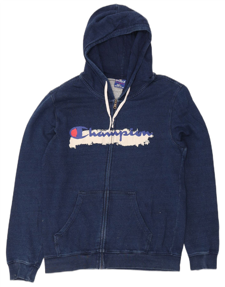 Ανδρικό πουλόβερ με κουκούλα με φερμουάρ CHAMPION Small Navy Blue