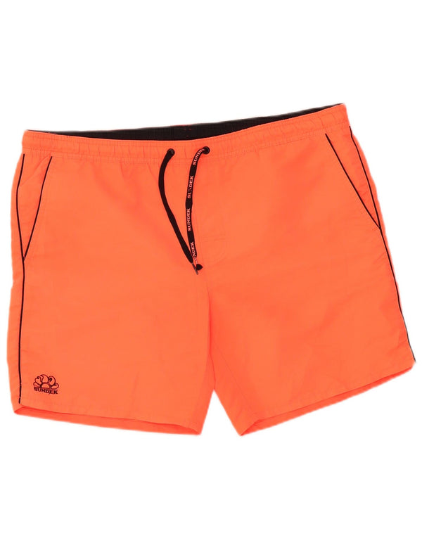 Sundek Mens Swimming Shorts XL  Orange Polyester