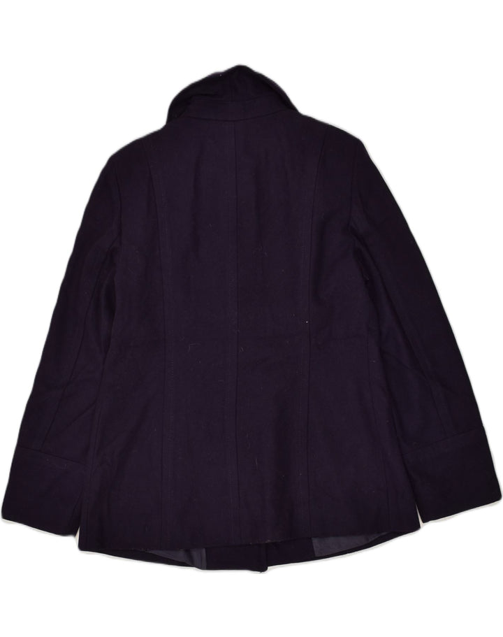 LONDON FOG Womens Overcoat UK 14 Medium Purple Wool | Vintage London Fog | Thrift | Second-Hand London Fog | Used Clothing | Messina Hembry 