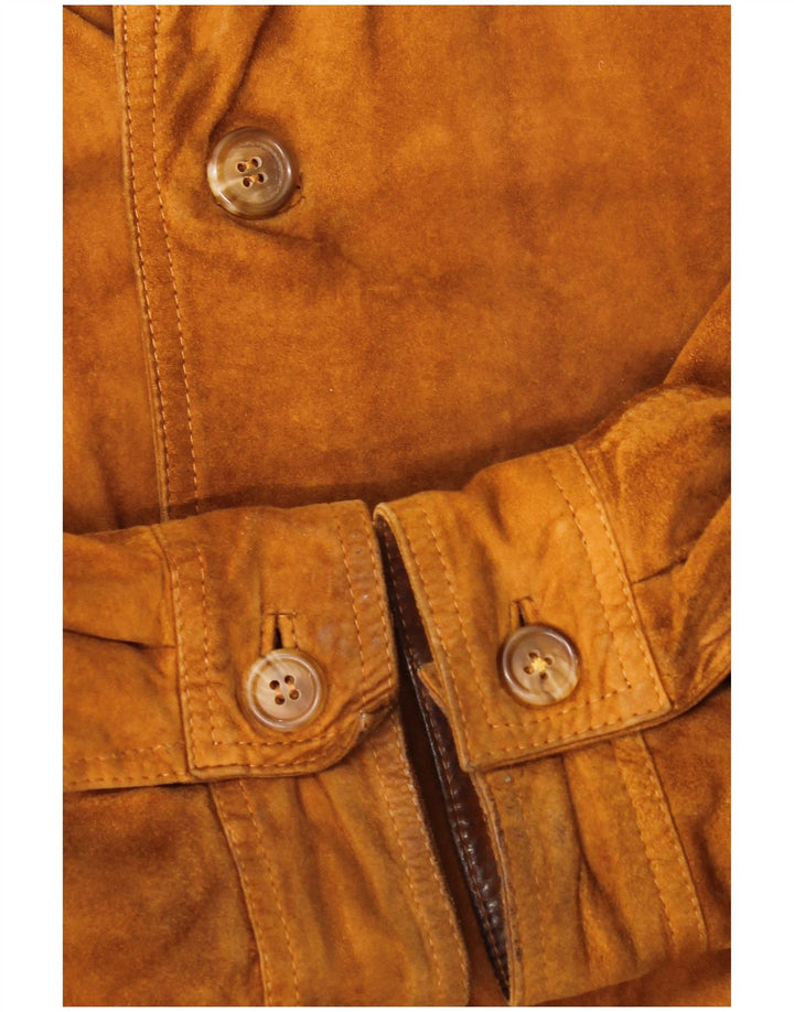 Kapraun Ανδρικό Suede Bomber Jacket UK 42 XL Brown