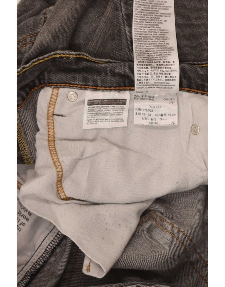Levi's Mens 541 Slim Jeans W36 L32 Γκρι βαμβακερό
