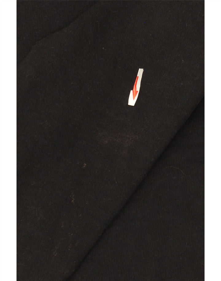 Γυναικεία γραφική φούτερ Superdry Jumper UK 12 μεσαίο μαύρο βαμβακερό