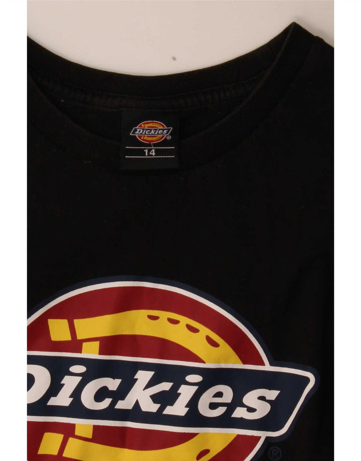 Dickies Γυναικείο γραφικό T-Shirt Top UK 14 Medium Black