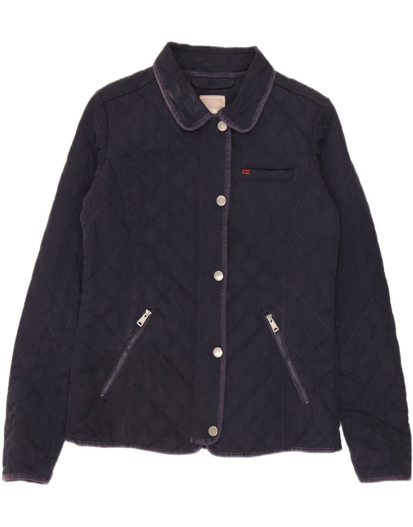 Napapijri Γυναικείο Καπιτονέ μπουφάν UK 16 Large Navy Blue Polyester