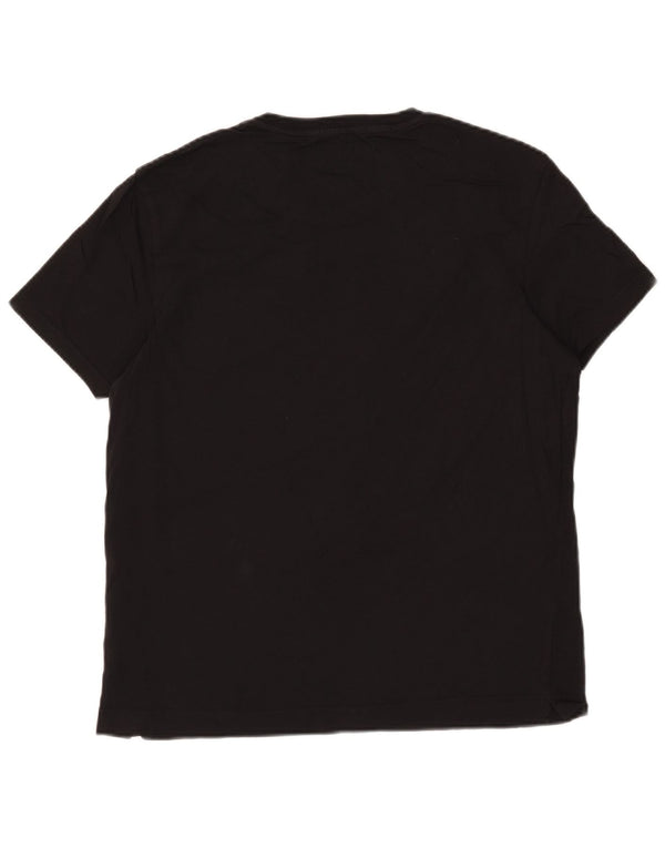 Ανδρικό T-Shirt Adidas Τοπ μεσαίο μαύρο βαμβακερό