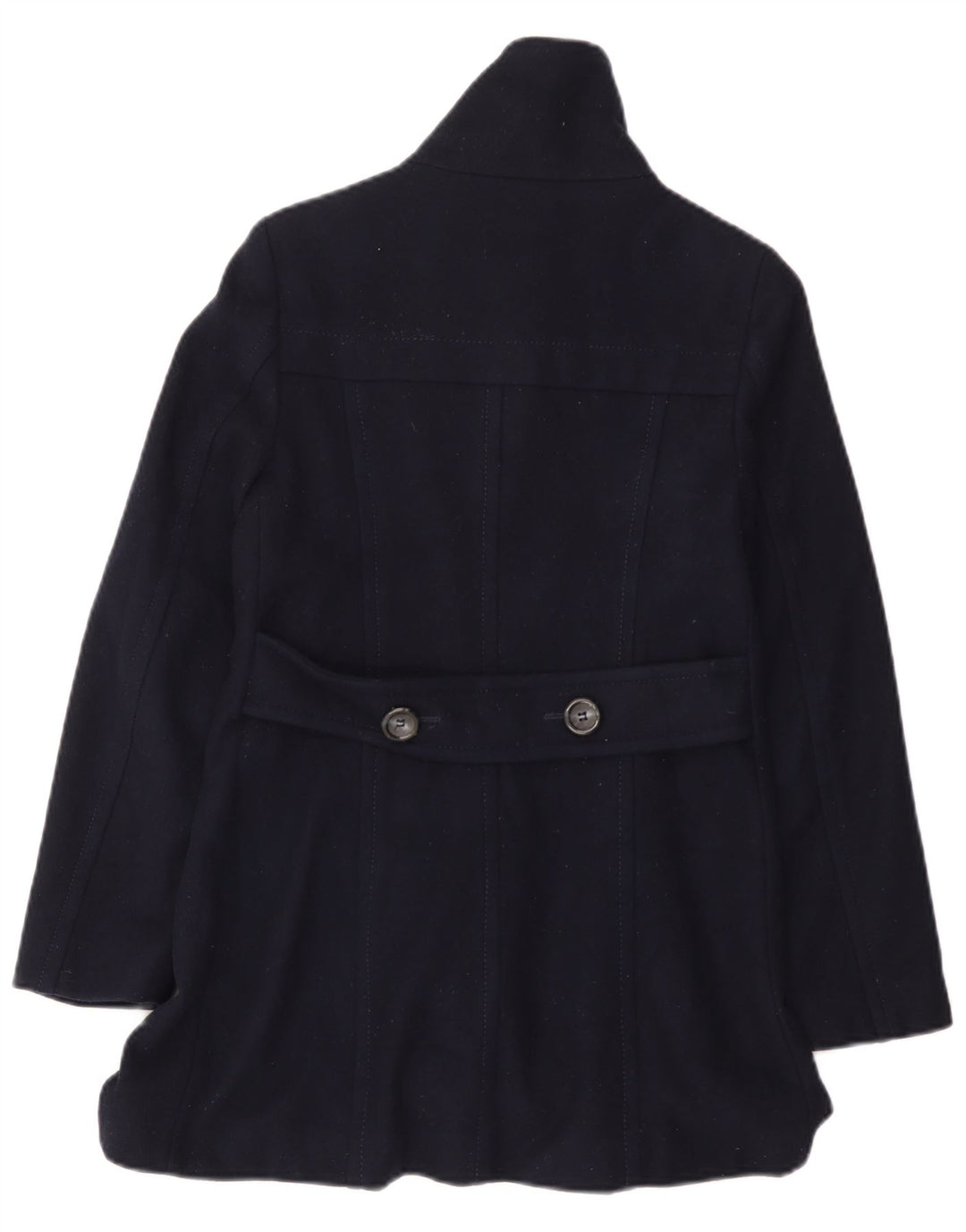 Benetton Girls Double Breasted Παλτό 9-10 Years Navy Blue