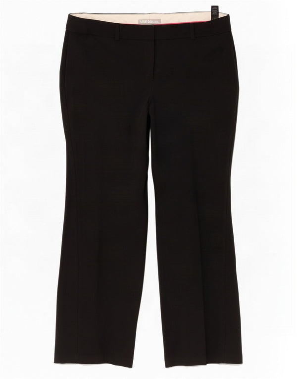 Marks & Spencer Γυναικεία Bootcut Παντελόνι Chino UK 14 Large W36 L27 Black