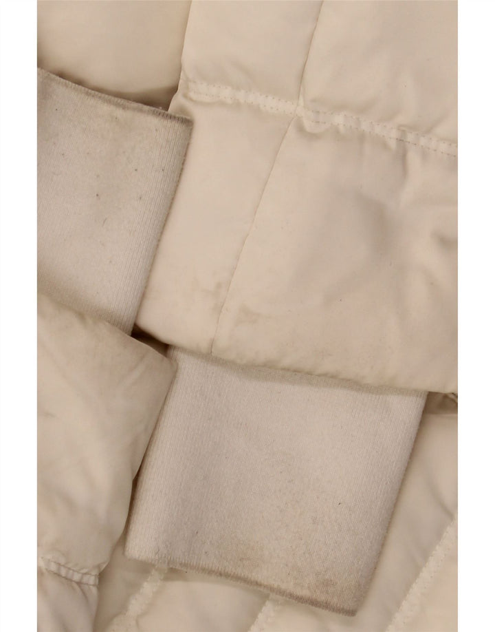 CALVIN KLEIN JEANS Γυναικείο υπερμεγέθη μπουφάν με επένδυση UK 10 Small Off White