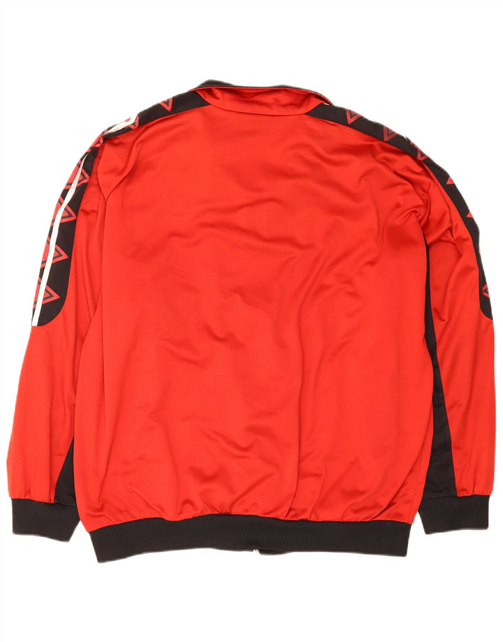 Ανδρική φόρμα με γραφικά Reebok Top Jacket με μεγάλο κόκκινο χρώμα