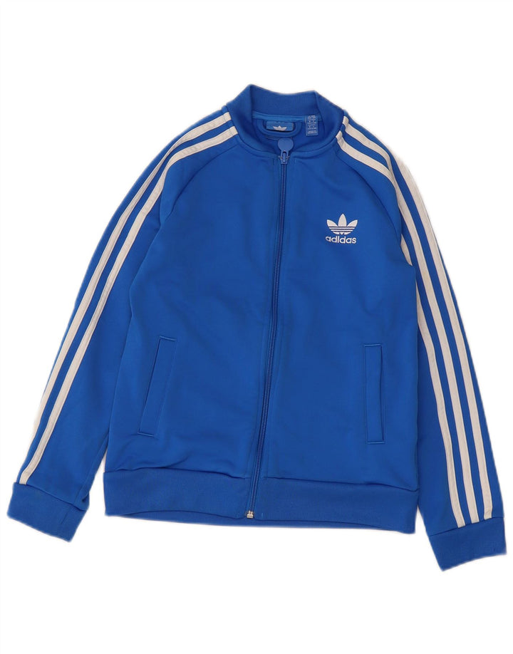Adidas Boys αθλητική φόρμα Adidas Top Jacket 9-10 Years Blue Polyester