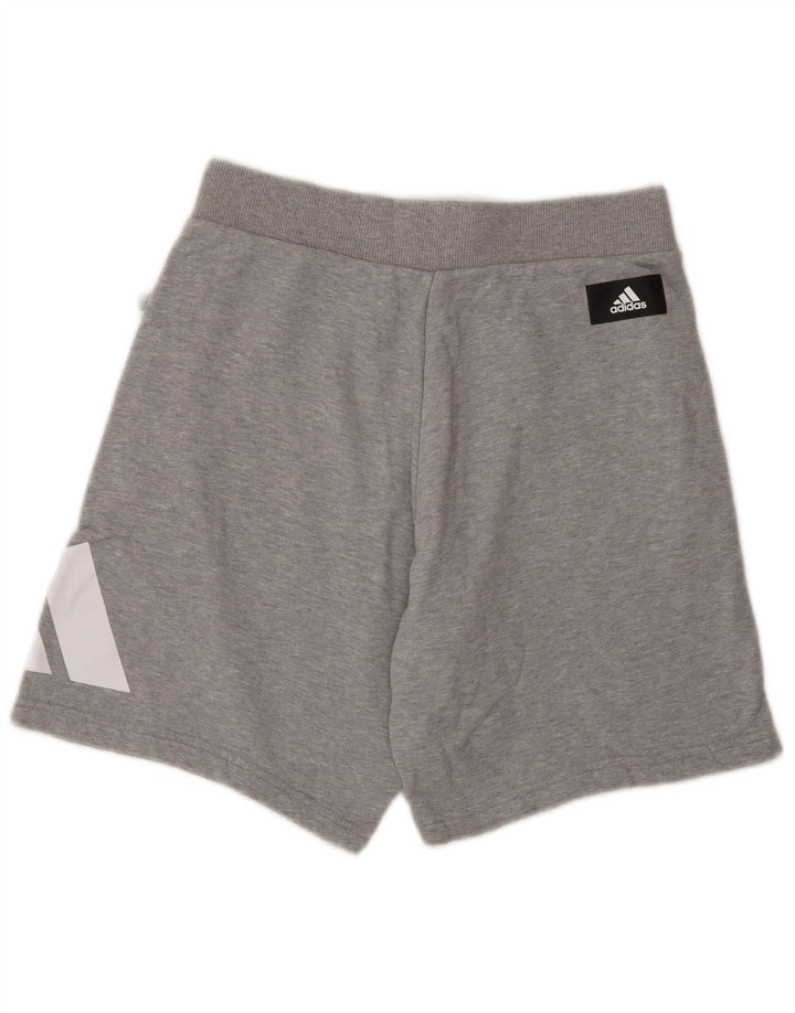 Ανδρικό γραφικό αθλητικό σορτς Adidas μικρό γκρι