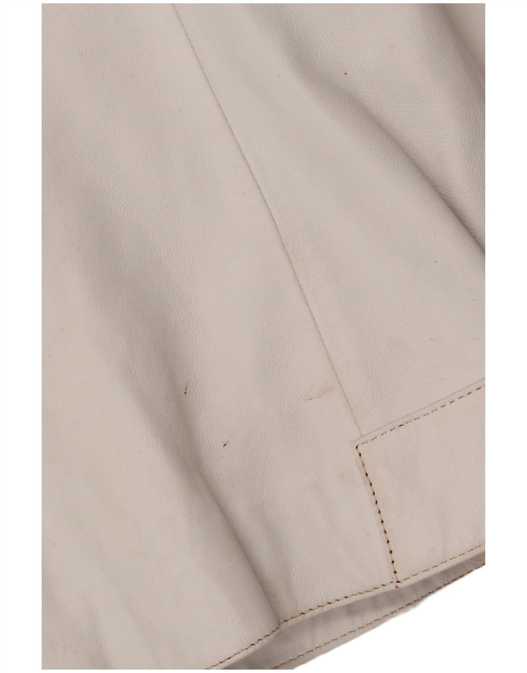 Arlen Ness Γυναικείο Biker Jacket UK 18 XL Off White Leather