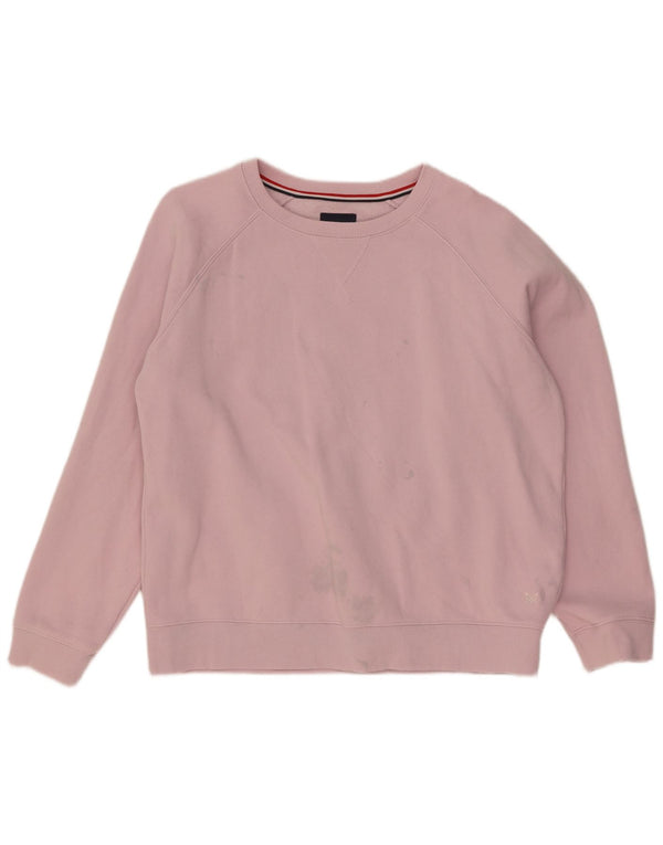 Crew Clothing Γυναικεία φούτερ Jumper UK 16 Large Pink Cotton