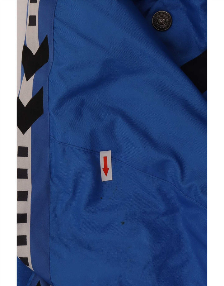 Ανδρικό μπουφάν Hummel Loose Fit Graphic Windbreaker UK 38 Medium Blue