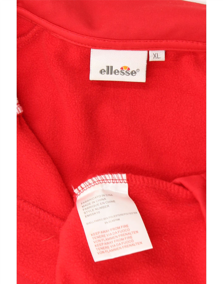 Ανδρικό φούτερ Ellesse με φερμουάρ Jumper XL Κόκκινο πολυεστέρας