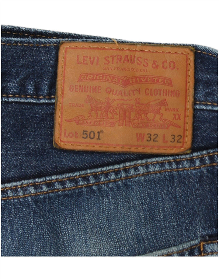 LEVI'S Γυναικεία 501 Τζιν Φούστα W32 Μεγάλη Μπλε Βαμβακερή