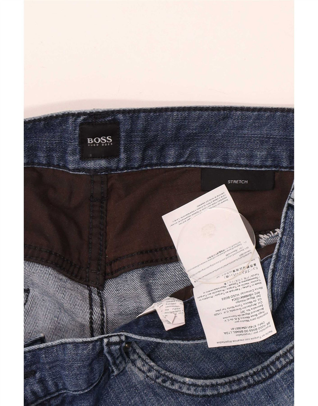Ανδρικό Stretch Slim Jeans Hugo Boss W34 L32 Μπλε βαμβακερό