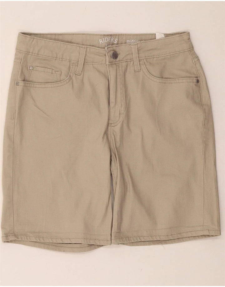 Ψηλόμεσο κάζουαλ σορτς Lee Womens Riders W30 Βαμβακερό μεσαίο μπεζ