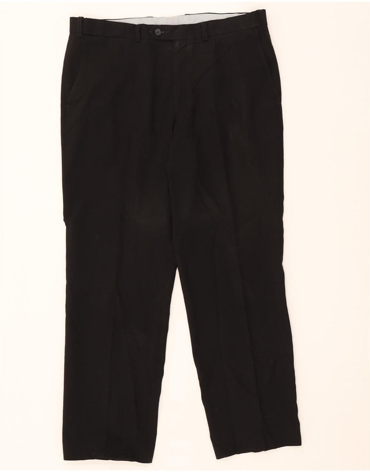 Marks & Spencer Ανδρικό ίσιο παντελόνι Chino W36 L31 Μαύρο Πολυεστέρας