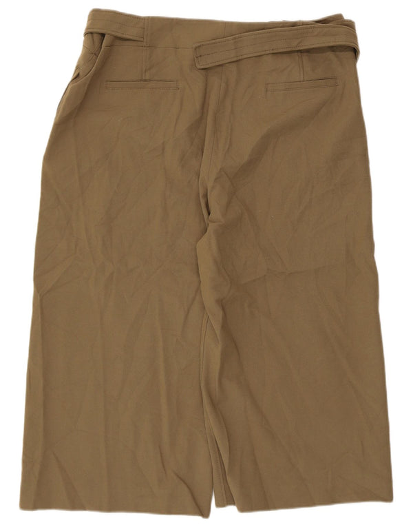Zara Γυναικείο παντελόνι Capri 2XL W36 L20 Khaki Polyester