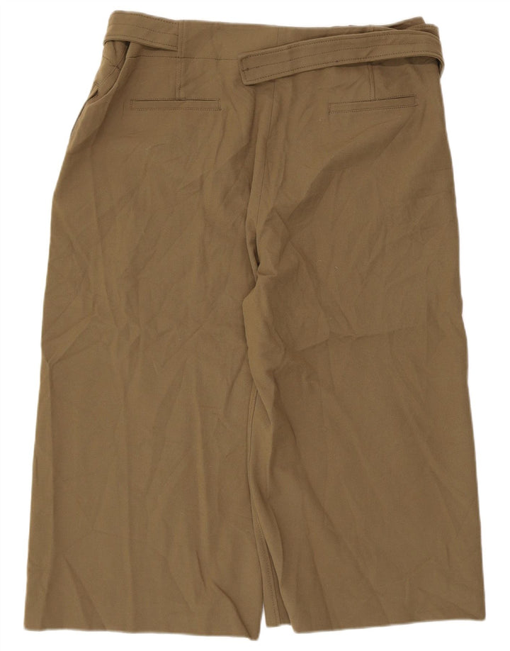 Zara Γυναικείο παντελόνι Capri 2XL W36 L20 Khaki Polyester